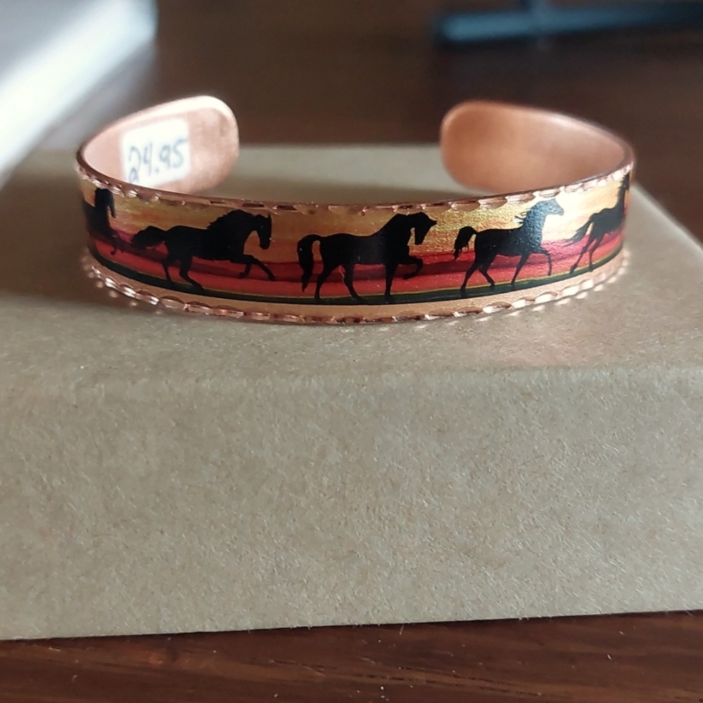 Western horse cuff bracelet - NWT